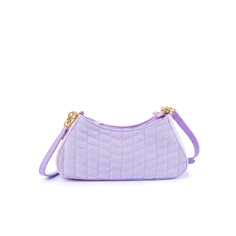 "Skinnydip London Zoe Denim Quilt Shoulder Bag - Purple "
